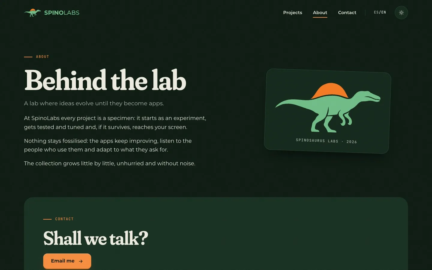 Screenshot 3 · SpinoLabs